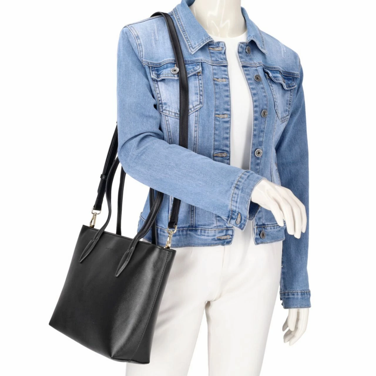 Seidenfelt Manufaktur Shopper Birsta Midi Black/gold 4 Seidenfelt Manufaktur Shopper Birsta Midi Black/gold – Bild 2