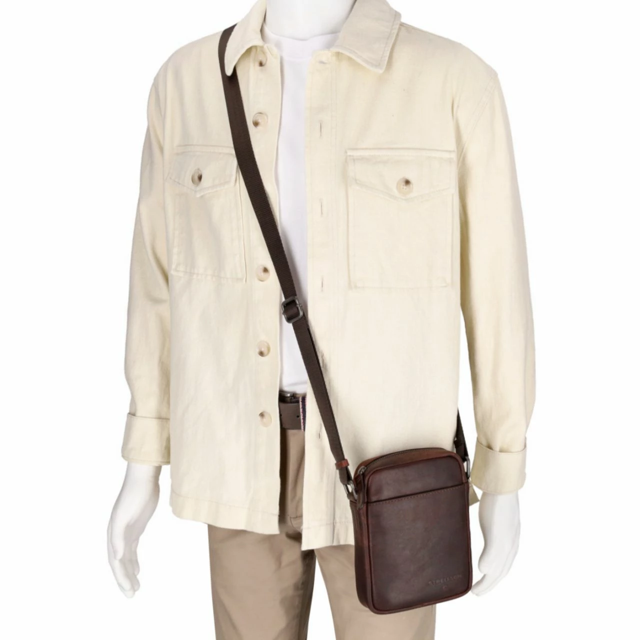 Strellson Umhängetasche Stratford 2.0 Marcus Shoulderbag XSVZ Darkbrown 4 Strellson Umhängetasche Stratford 2.0 Marcus Shoulderbag XSVZ Darkbrown – Bild 2