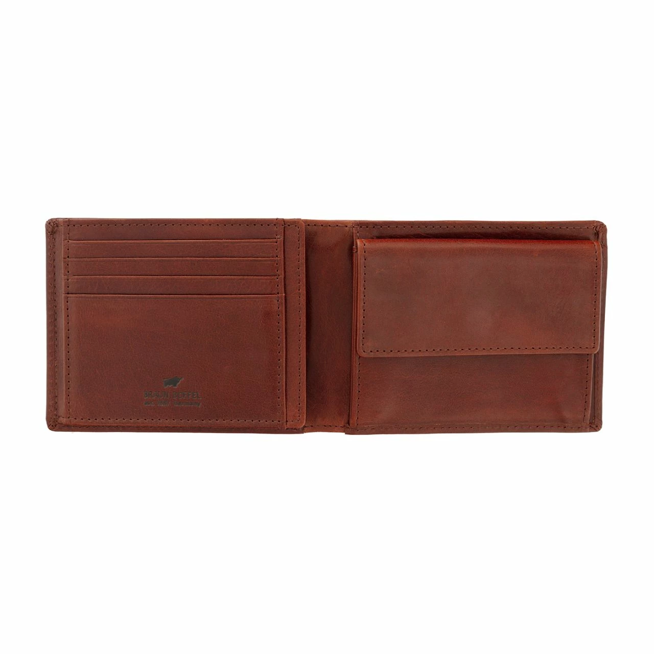 Braun Büffel Querbörse Herren Arezzo 9 CS Tabak 5 Braun Büffel Querbörse Herren Arezzo 9 CS Tabak – Bild 3