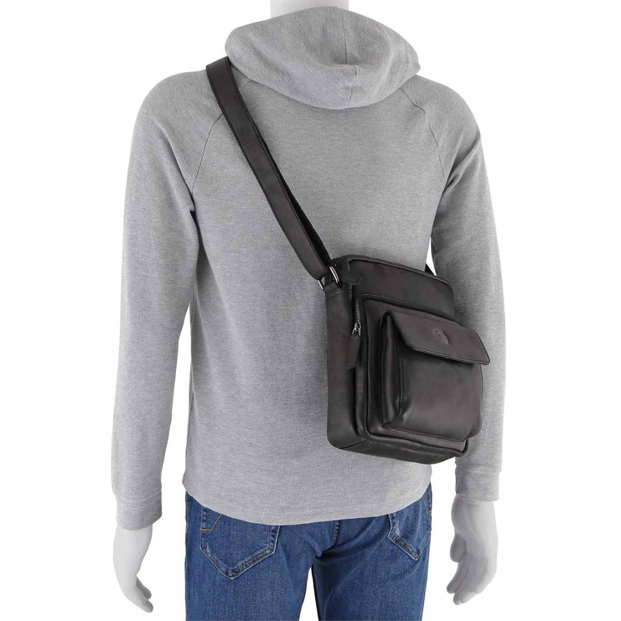 Sattlers & Co. Umhängetasche The Barn Crossbag Black 5 Sattlers & Co. Umhängetasche The Barn Crossbag Black – Bild 3