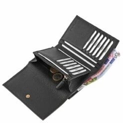 Coccinelle Hochkantbörse Damen Metallic Soft Wallet Noir -Aufbewahrungstasche Geschäft 0 03639a57039f84c 1280x1280