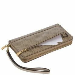 Guess Langbörse Damen Laurel SLG Large Zip Around Latte Logo -Aufbewahrungstasche Geschäft 0 0363e57de27ec53 1280x1280