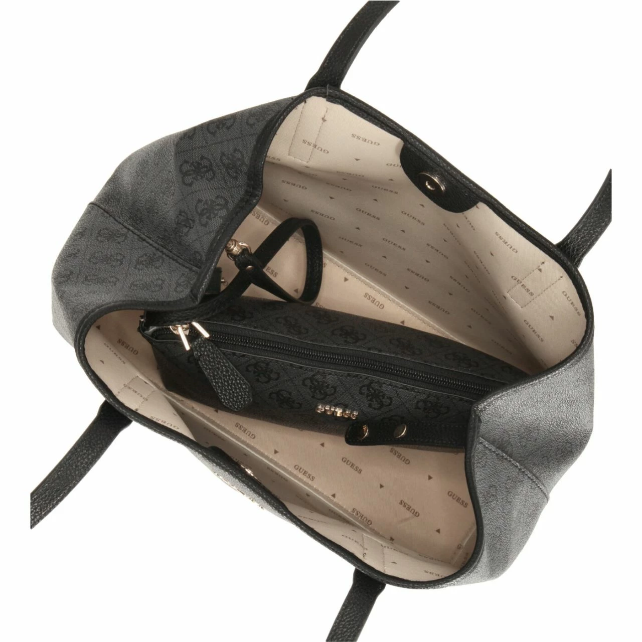 Guess Shopper Vikky Tote Coal 5 Guess Shopper Vikky Tote Coal – Bild 3