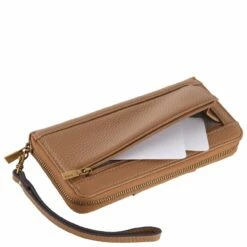 Guess Langbörse Damen Eco Brenton SLG LRG Zip Around Caramel -Aufbewahrungstasche Geschäft 0 03642e75b9994c7 1280x1280