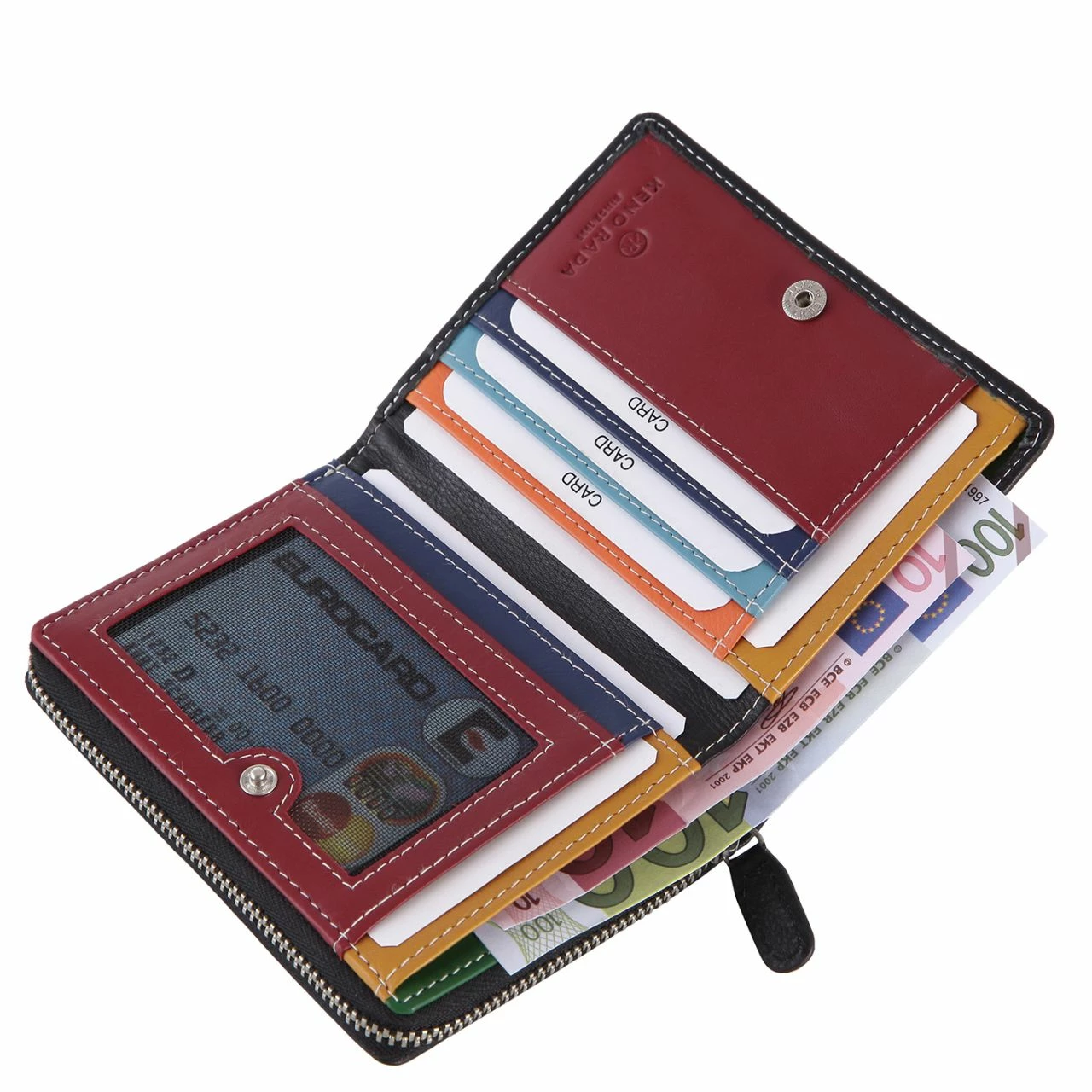 KENORADA Hochkantbörse Damen Polva Black 5 KENORADA Hochkantbörse Damen Polva Black – Bild 3