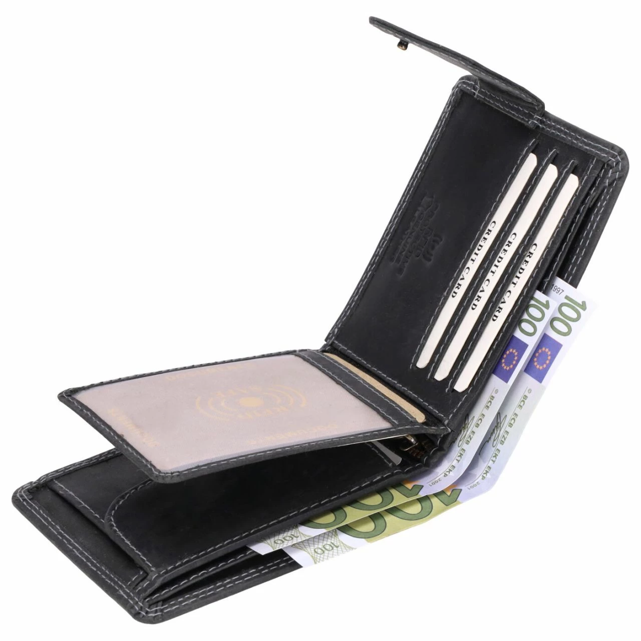 Dernier Querbörse Herren HTW-101 Schwarz 5 Dernier Querbörse Herren HTW-101 Schwarz – Bild 3