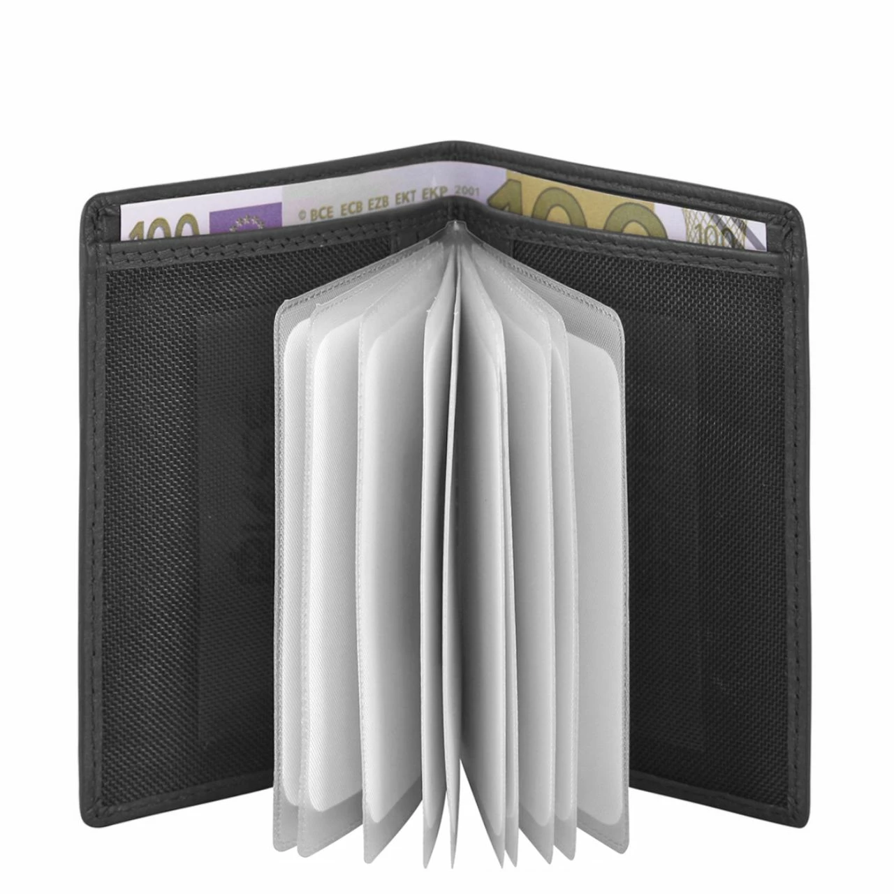 KENORADA Kreditkartenetui Ried Schwarz 5 KENORADA Kreditkartenetui Ried Schwarz – Bild 3