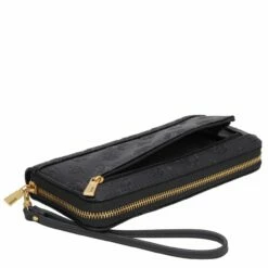Guess Langbörse Damen Geva SLG Large Zip Around Black Logo -Aufbewahrungstasche Geschäft 0 03649e2950d3fa8 1280x1280