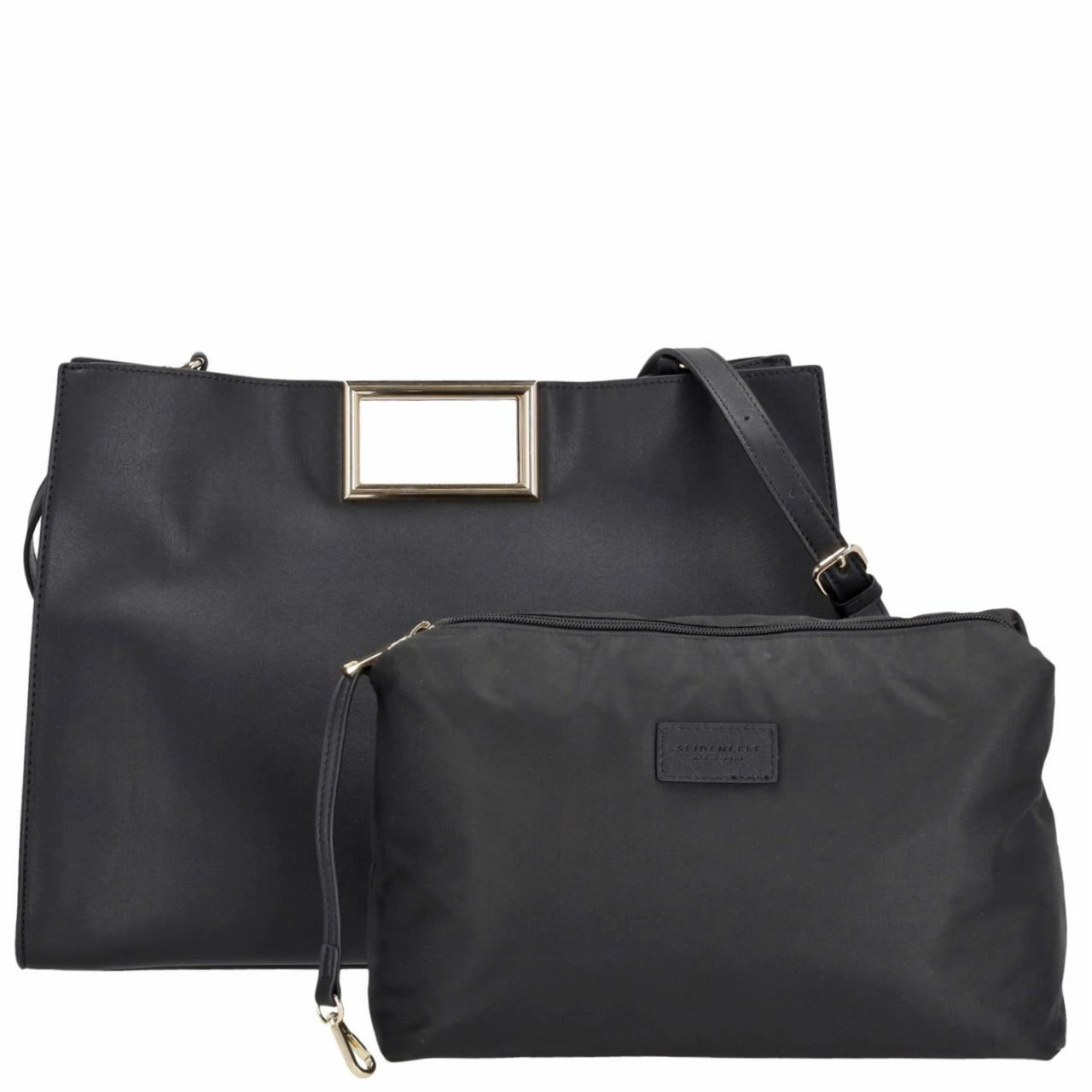 Seidenfelt Manufaktur Shopper Bjerre Black/gold 5 Seidenfelt Manufaktur Shopper Bjerre Black/gold – Bild 3