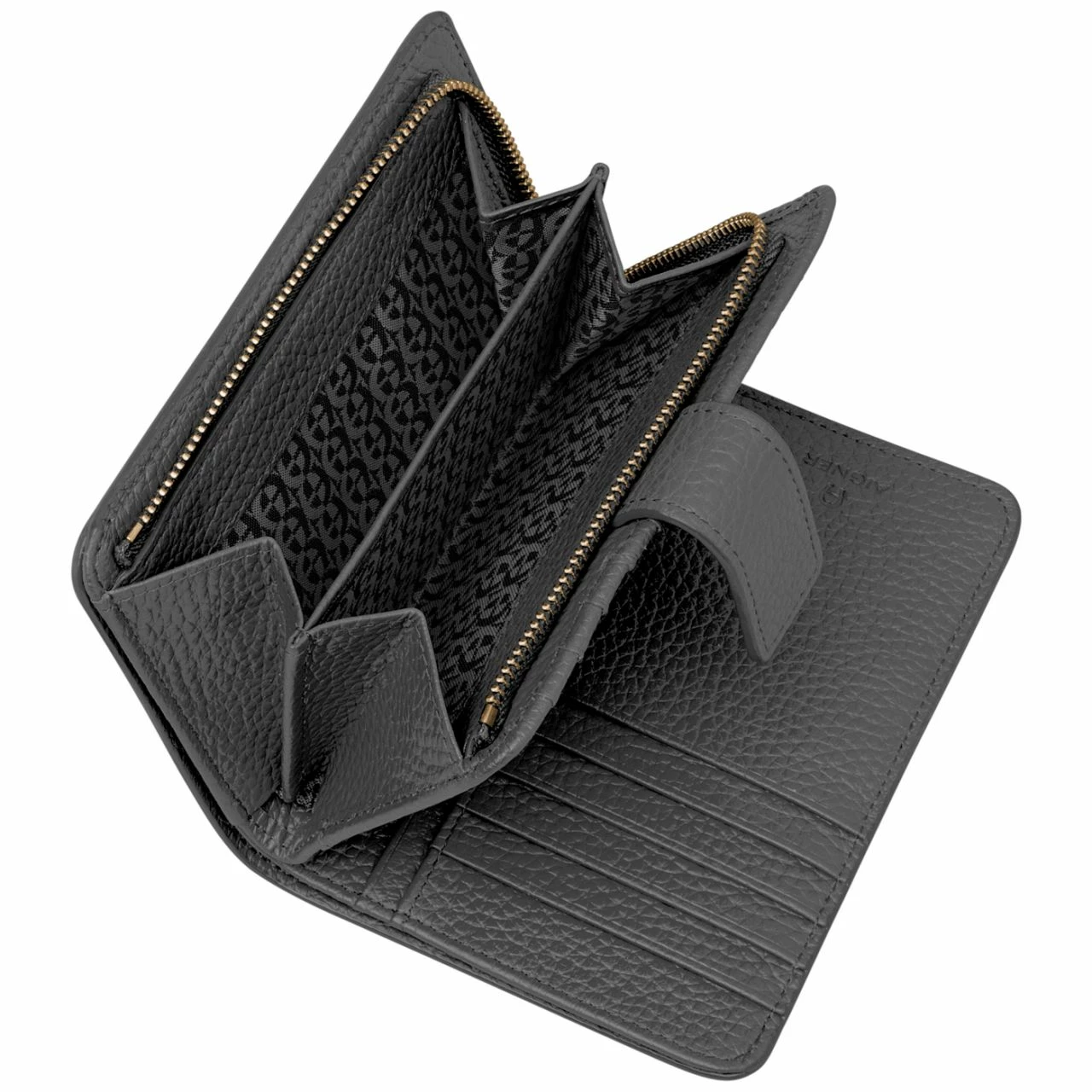 AIGNER Hochkantbörse Damen Ivy Cowhide Diamond Grey 5 AIGNER Hochkantbörse Damen Ivy Cowhide Diamond Grey – Bild 3