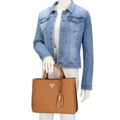 Guess Kurzgriff Tasche Meridian Girlfriend Satchel Cognac -Aufbewahrungstasche Geschäft 0 0364d562531869c 1280x1280