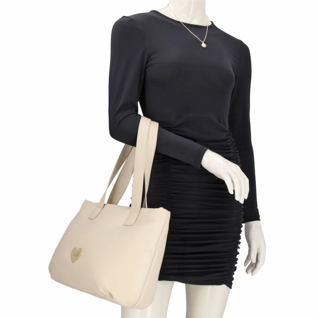 Love Moschino Shopper Borse City Avorio 5 Love Moschino Shopper Borse City Avorio – Bild 3