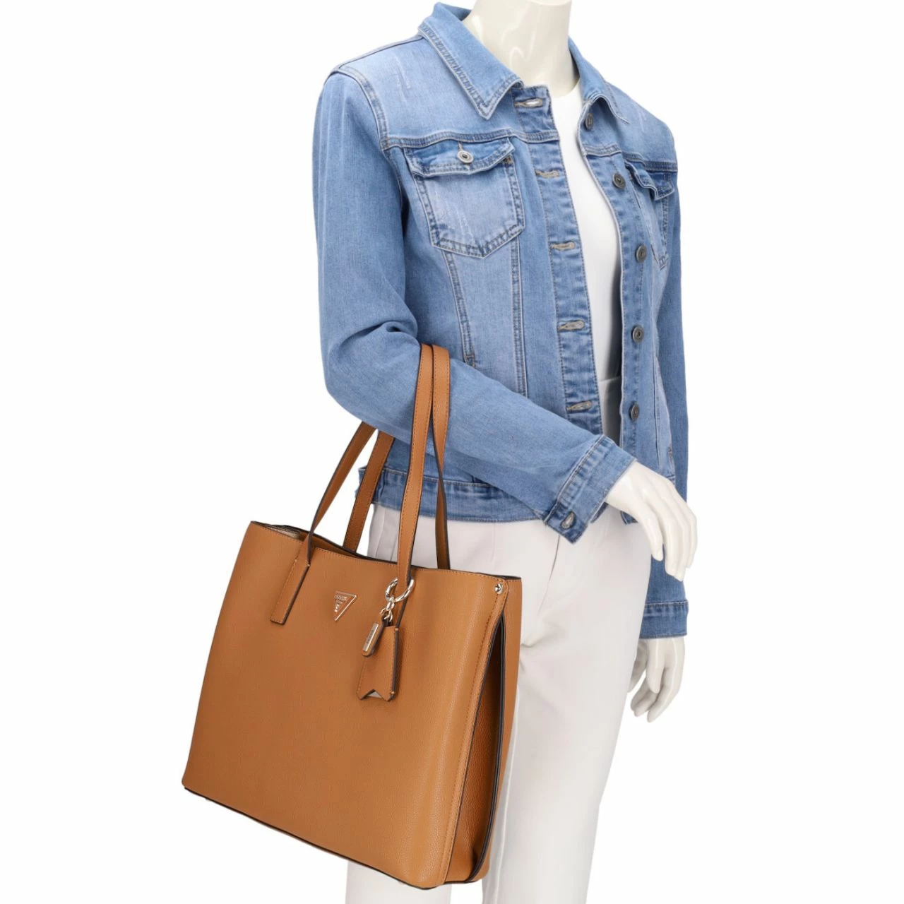 Guess Shopper Meridian Girlfriend Tote Cognac 5 Guess Shopper Meridian Girlfriend Tote Cognac – Bild 3