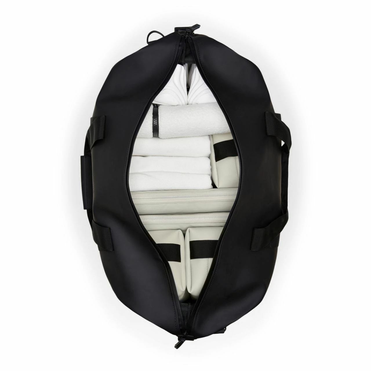 RAINS Reisetasche Hilo Weekend Bag 37l Black 5 RAINS Reisetasche Hilo Weekend Bag 37l Black – Bild 3