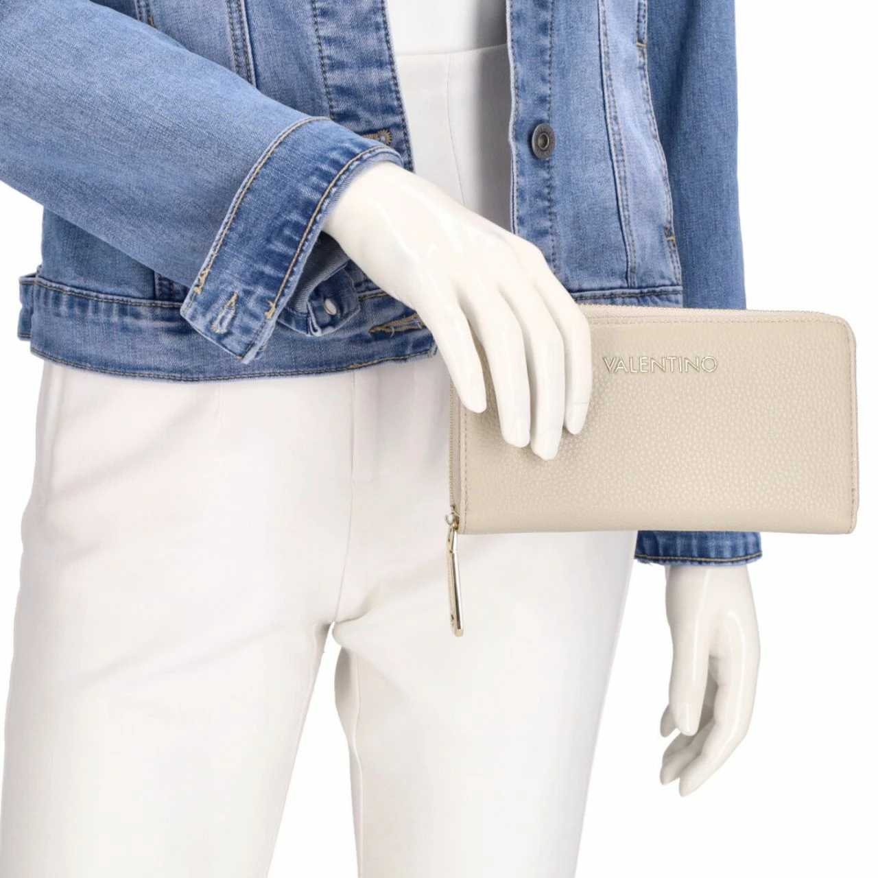 Valentino Langbörse Damen Ringe RE Wallet Ecru 5 Valentino Langbörse Damen Ringe RE Wallet Ecru – Bild 3