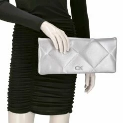 Calvin Klein Clutch Quilt Wristlet Silber -Aufbewahrungstasche Geschäft 0 03654ac394a87b4 1280x1280