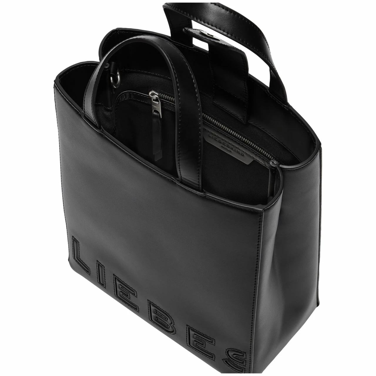 Liebeskind Berlin Kurzgriff Tasche Paper Bag Tote S Black 5 Liebeskind Berlin Kurzgriff Tasche Paper Bag Tote S Black – Bild 3