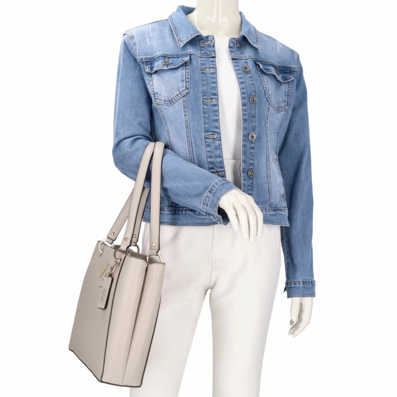 Guess Shopper Noelle Noel Tote Taupe 5 Guess Shopper Noelle Noel Tote Taupe – Bild 3