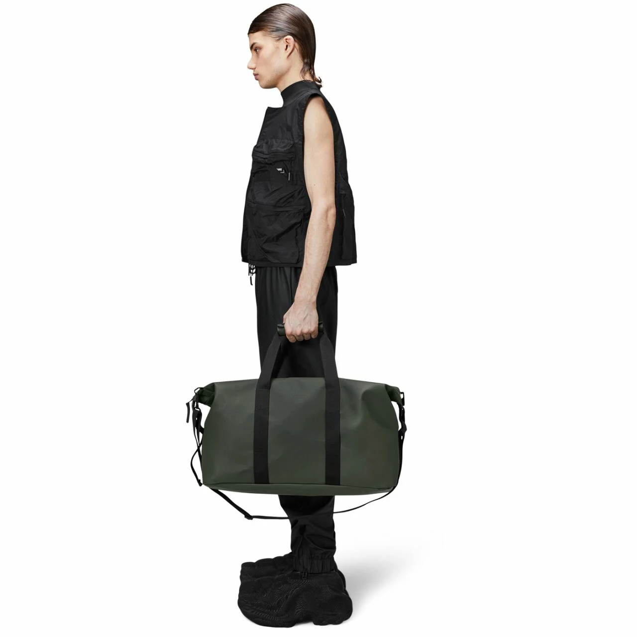 RAINS Reisetasche Hilo Weekend Bag 37l Green 5 RAINS Reisetasche Hilo Weekend Bag 37l Green – Bild 3