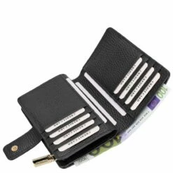 Coccinelle Hochkantbörse Damen Metallic Soft Wallet Medium Noir -Aufbewahrungstasche Geschäft 0 03656675c60cf8d 1280x1280