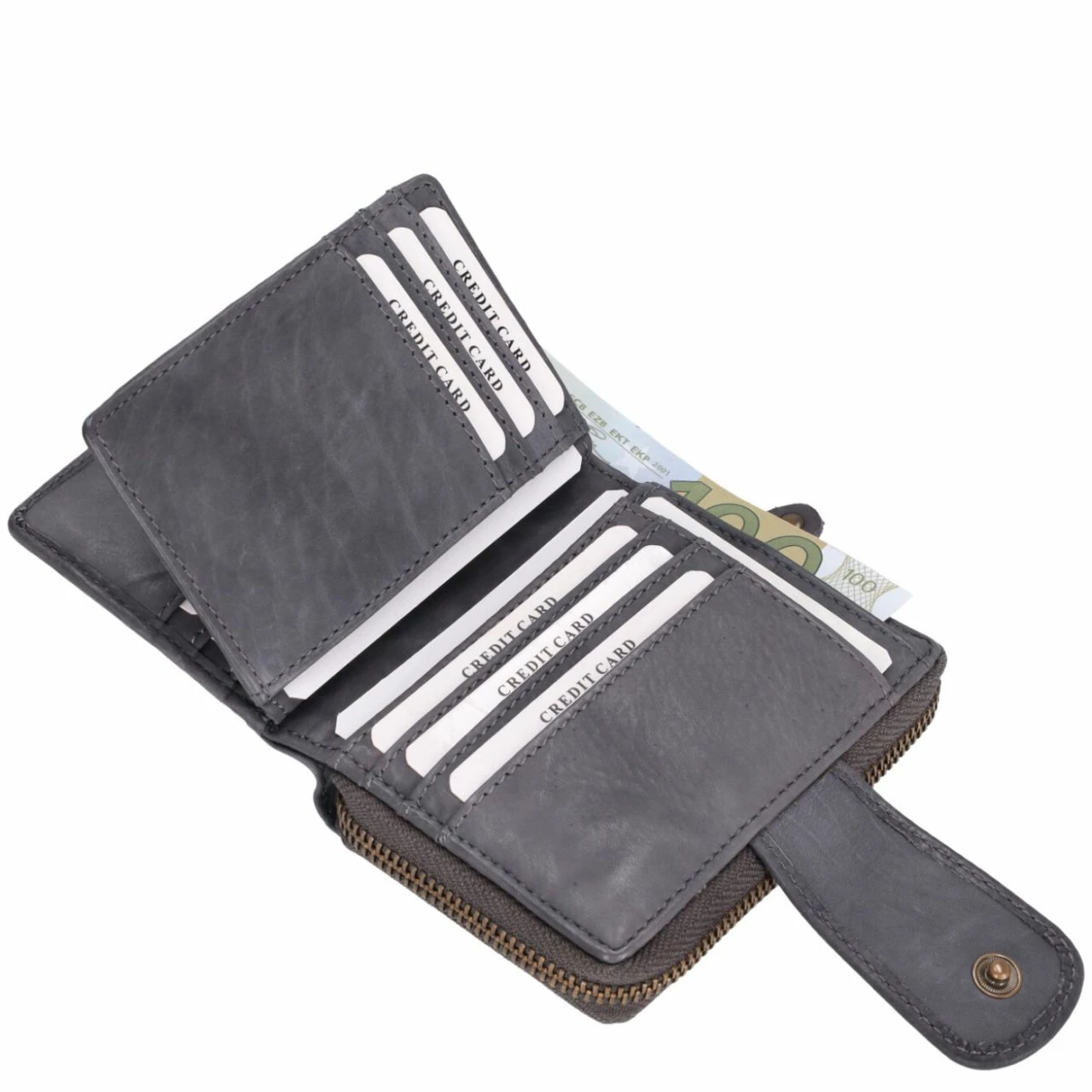 Harbour 2nd Hochkantbörse Damen Kleine Isidora Dolphin Grey 5 Harbour 2nd Hochkantbörse Damen Kleine Isidora Dolphin Grey – Bild 3