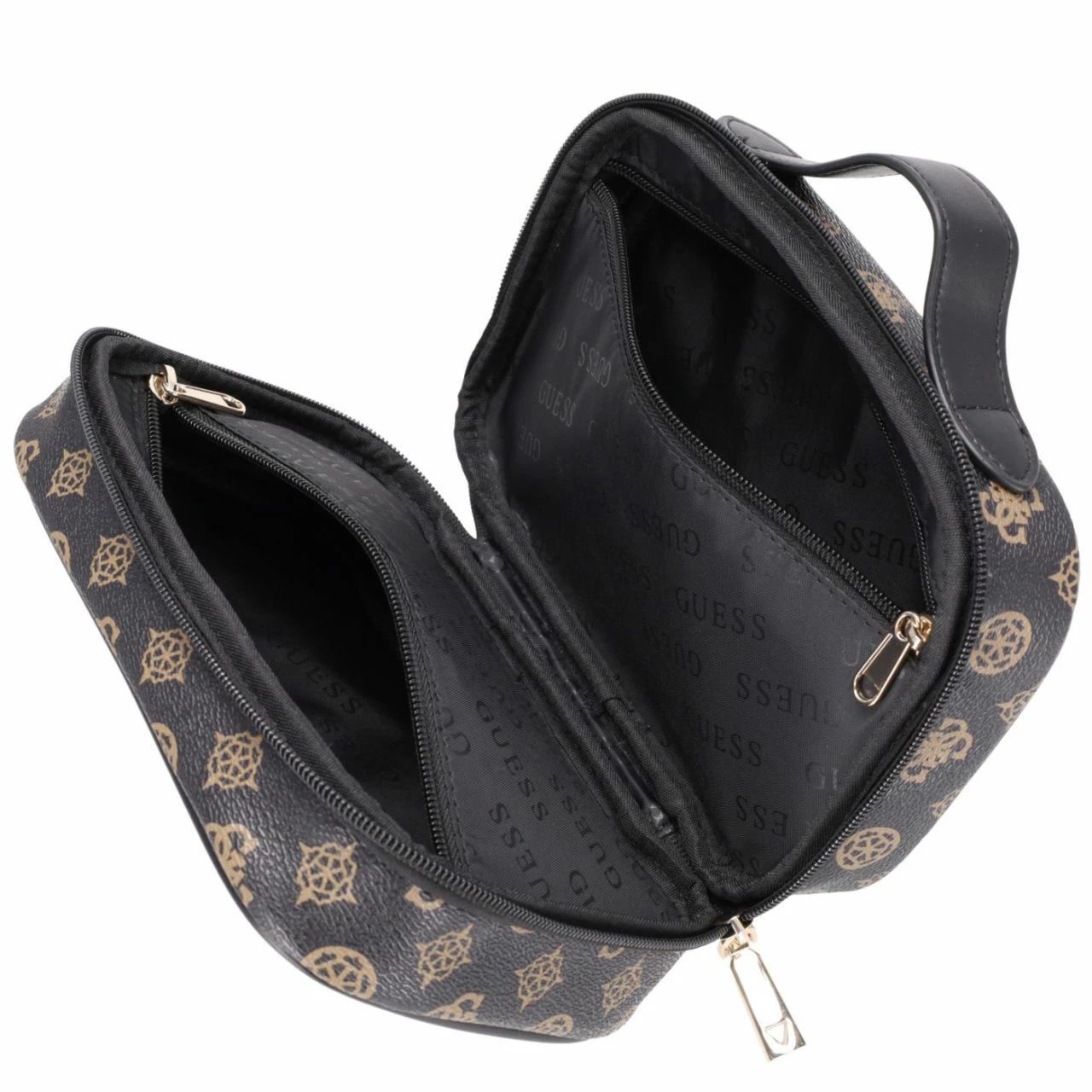 Guess Kulturbeutel Wilder Dual Travel Case Brown 5 Guess Kulturbeutel Wilder Dual Travel Case Brown – Bild 3