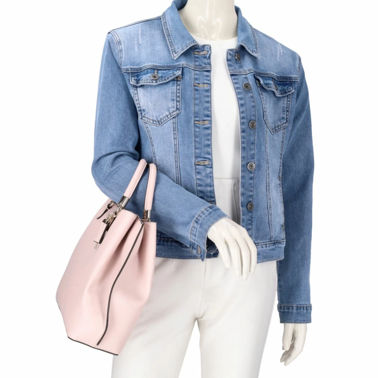 Guess Kurzgriff Tasche Gizele Girlfriend Carryall Light Rose 5 Guess Kurzgriff Tasche Gizele Girlfriend Carryall Light Rose – Bild 3