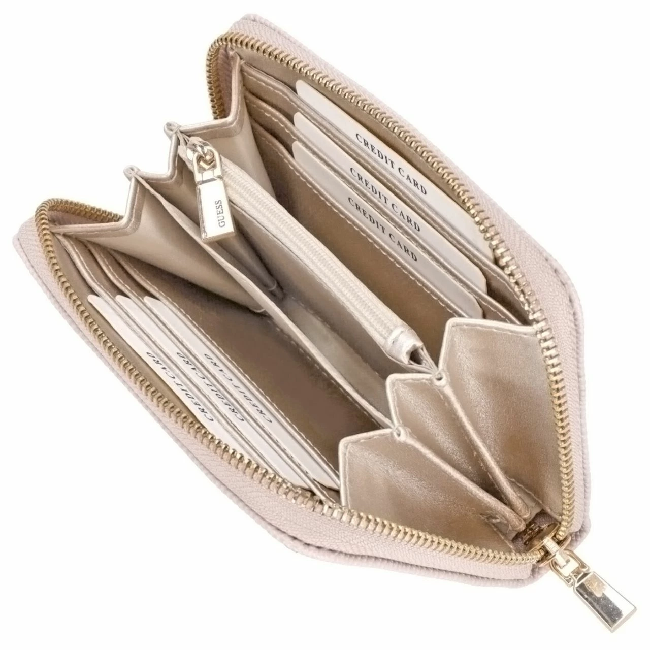 Guess Querbörse Damen Laurel SLG Medium Zip Around Light Rose 5 Guess Querbörse Damen Laurel SLG Medium Zip Around Light Rose – Bild 3