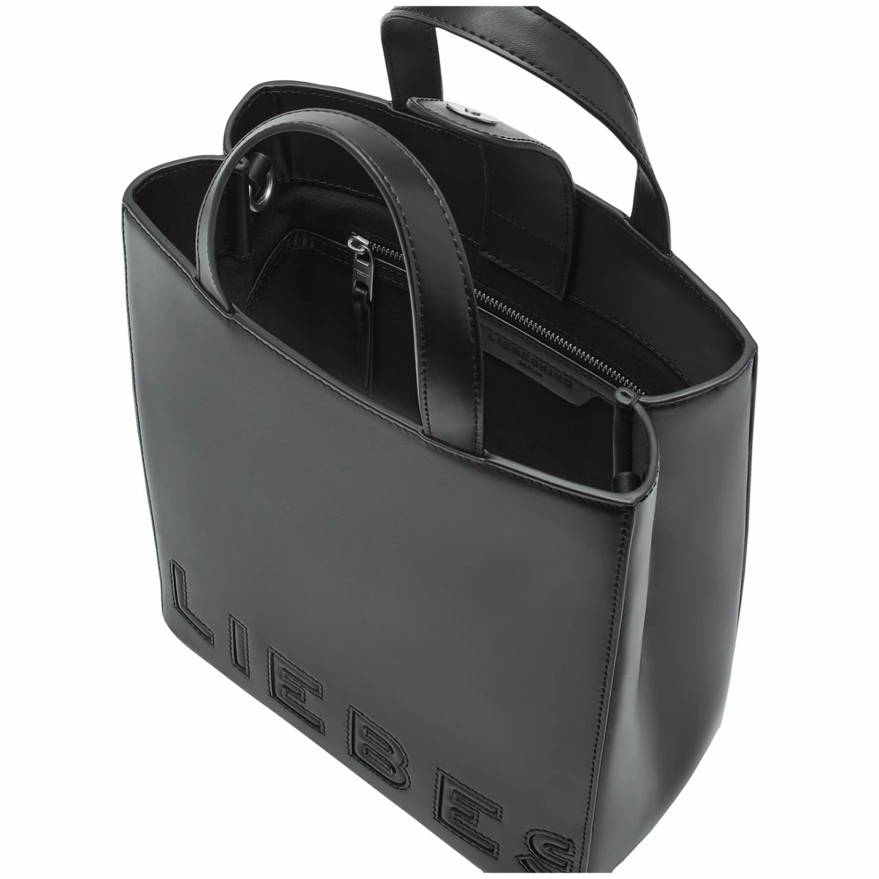 Liebeskind Berlin Kurzgriff Tasche Paper Bag S Black 5 Liebeskind Berlin Kurzgriff Tasche Paper Bag S Black – Bild 3