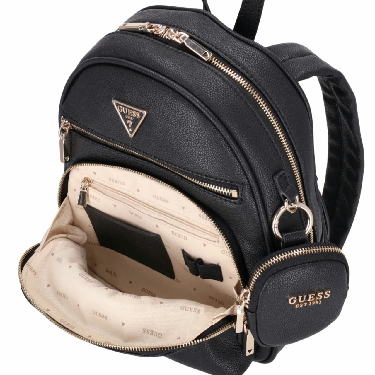 Guess Damenrucksack Power Play Tech Backpack Black 5 Guess Damenrucksack Power Play Tech Backpack Black – Bild 3