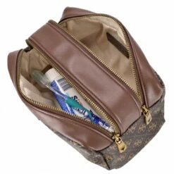 Guess Kulturbeutel Torino Beauty Case Double Zip Brown/ochre -Aufbewahrungstasche Geschäft 0 0365cbf793a8346 1280x1280