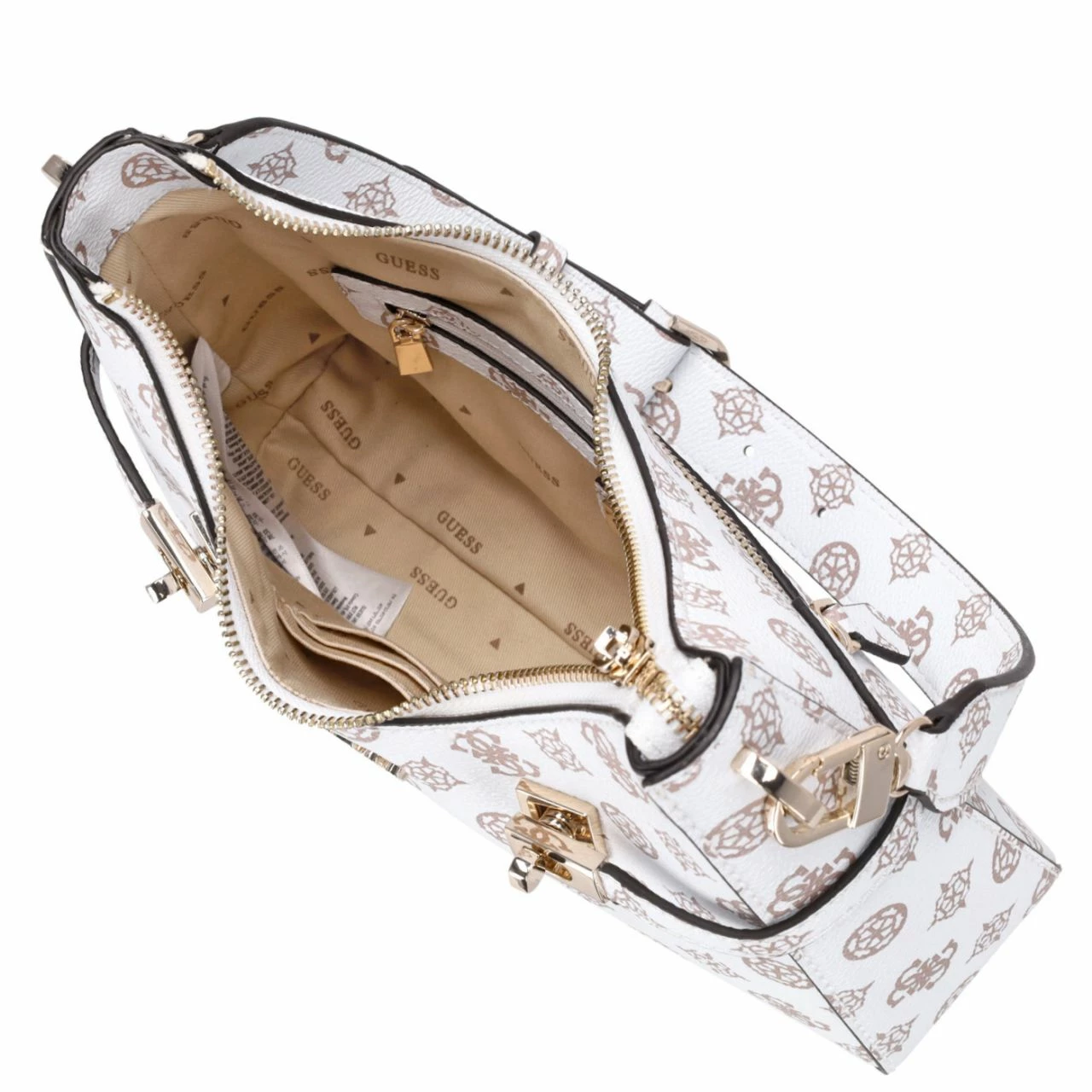 Guess Beuteltasche Loralee Hobo White Logo 5 Guess Beuteltasche Loralee Hobo White Logo – Bild 3