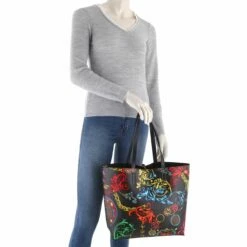 Versace Jeans Couture Shopper Range Z Reversible Sketch Schw./ Geblümt -Aufbewahrungstasche Geschäft 0 04621579c51937c 1280x1280