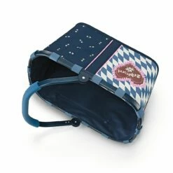 Reisenthel Einkaufskorb Carrybag 22l Frame Bavaria 6 Blue + Schatzerlherz -Aufbewahrungstasche Geschäft 0 04624b88274d140 1280x1280