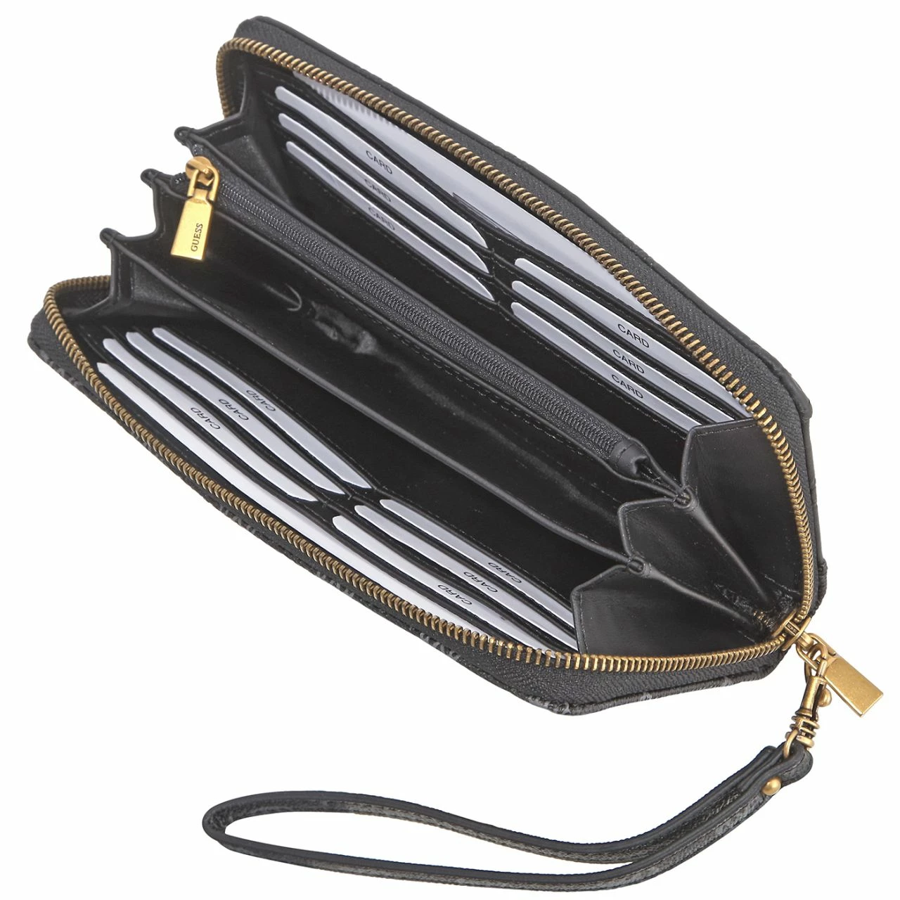 Guess Langbörse Damen Alva SLG Large Zip Around Crem Logo 6 Guess Langbörse Damen Alva SLG Large Zip Around Crem Logo – Bild 4