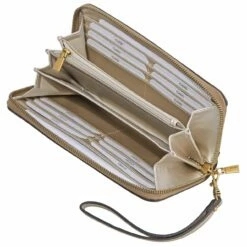 Guess Langbörse Damen Laurel SLG Large Zip Around Latte Logo -Aufbewahrungstasche Geschäft 0 0463e57de4d34cb 1280x1280