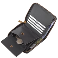 Guess Kleinbörse Damen Giully SLG Small Zip Around Black -Aufbewahrungstasche Geschäft 0 0463f6a18a6d520 1280x1280