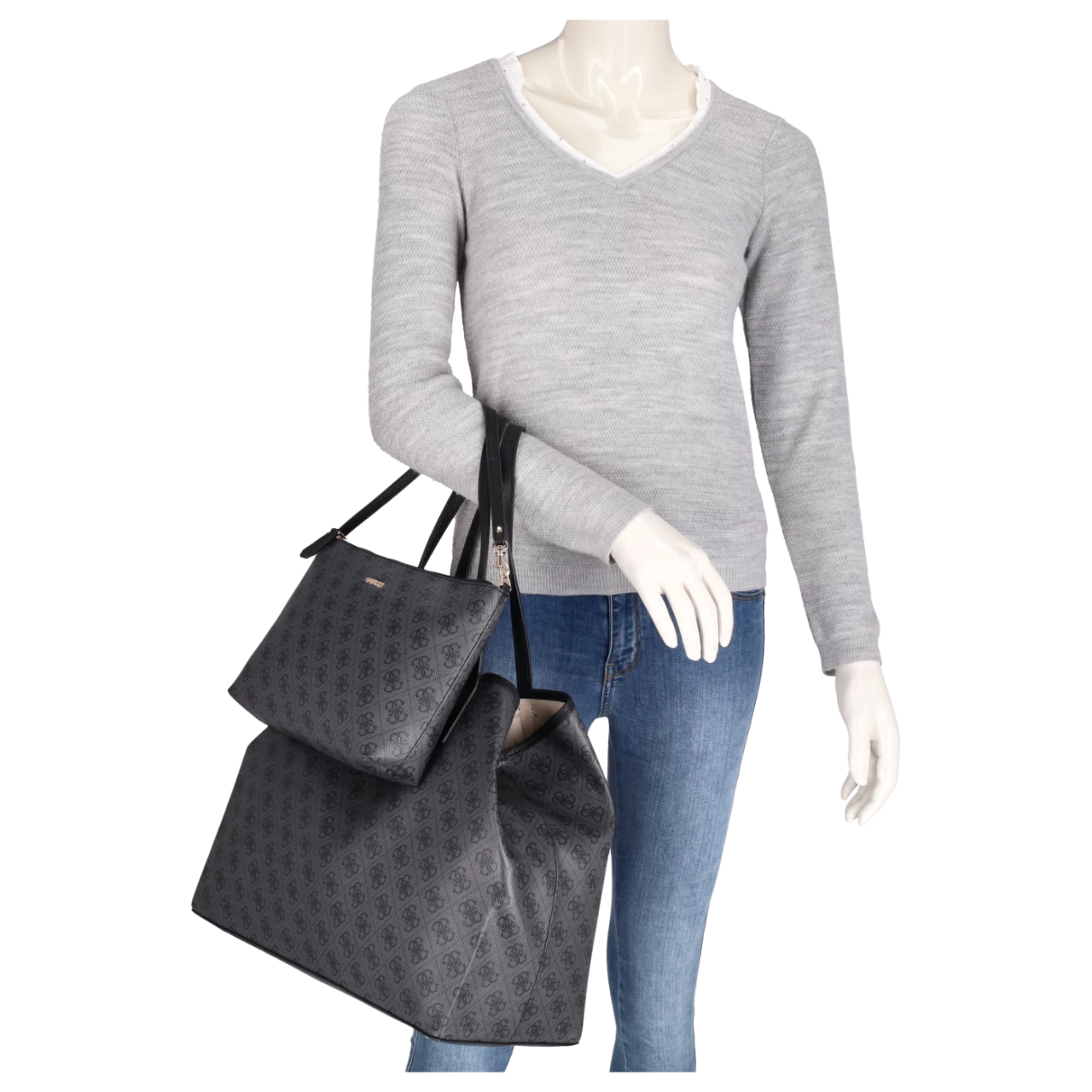 Guess Shopper Vikky Large Tote Coal 6 Guess Shopper Vikky Large Tote Coal – Bild 4