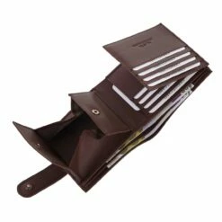 Klatta Offermann Geldbörse Herren Button Trifold Schwarz -Aufbewahrungstasche Geschäft 0 04642f6e952eade 1280x1280