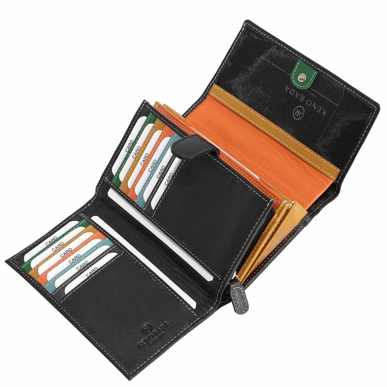 KENORADA Hochkantbörse Damen Kardla Black 6 KENORADA Hochkantbörse Damen Kardla Black – Bild 4