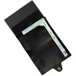 Tony Perotti Kreditkartenetui Furbo Leather RFID Card Holder With Banknote Pocket Black -Aufbewahrungstasche Geschäft 0 04643e0d8586daa 1280x1280