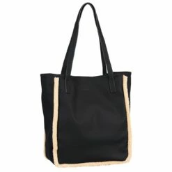 Tom Tailor Denim Shopper ARONA TEDDY M Schwarz -Aufbewahrungstasche Geschäft 0 04643e113976c75 1280x1280