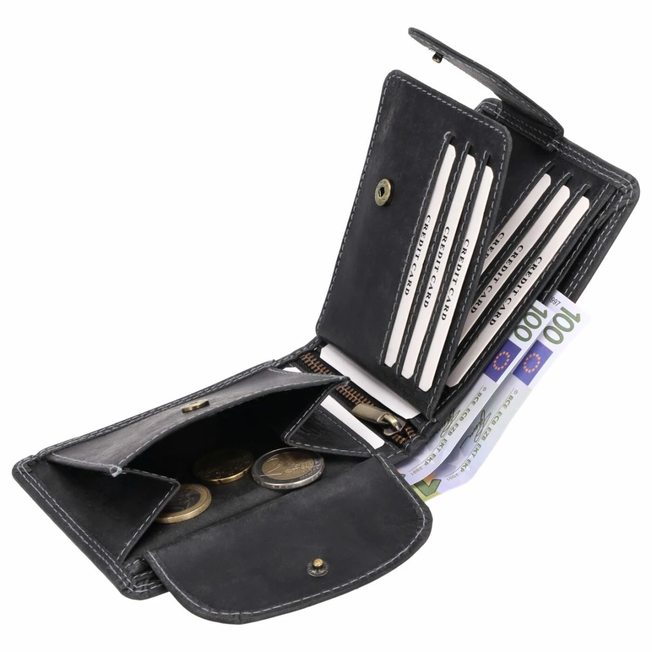 Dernier Querbörse Herren HTW-101 Schwarz 6 Dernier Querbörse Herren HTW-101 Schwarz – Bild 4