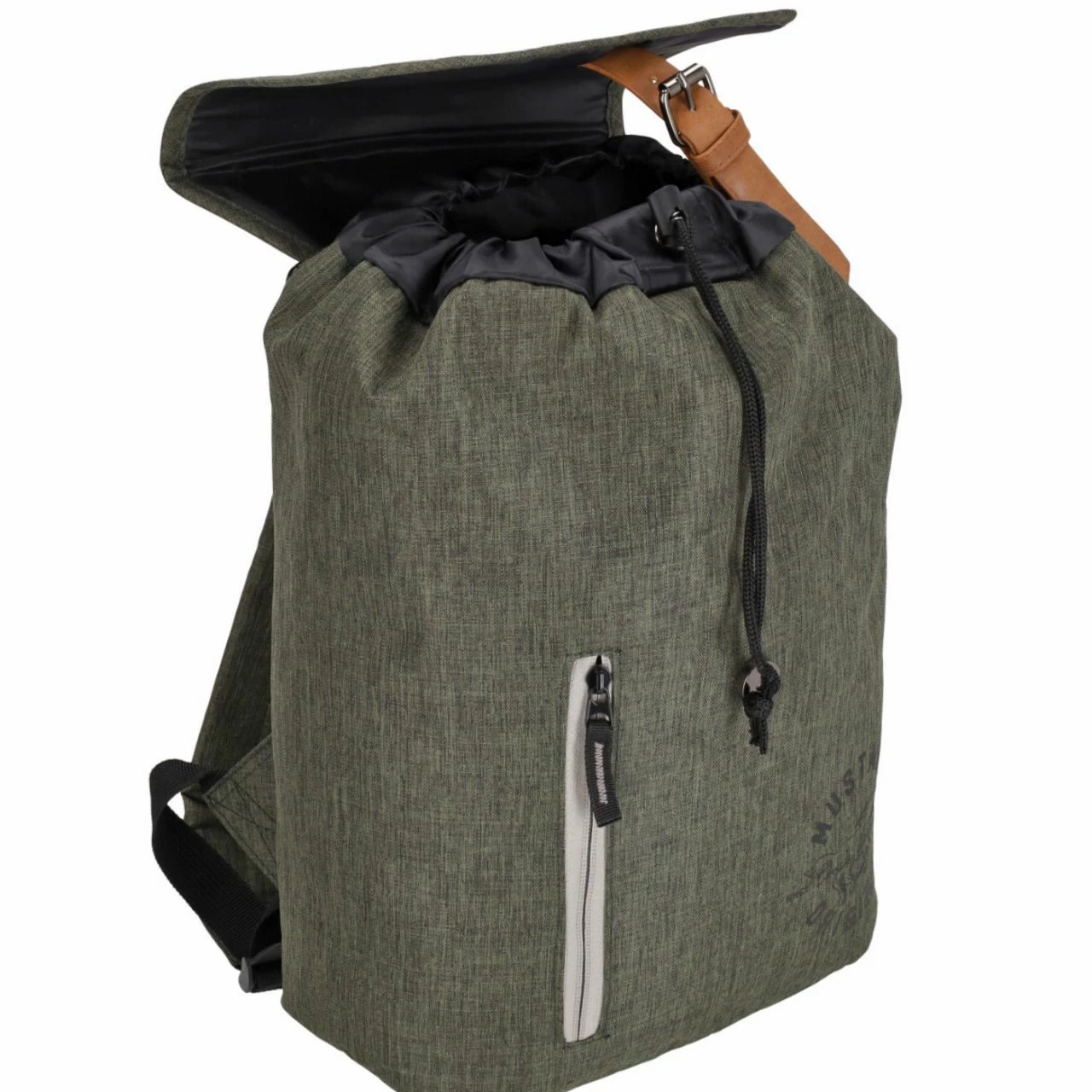 Mustang Rucksack Sevilla Backpack Flap Oliv 6 Mustang Rucksack Sevilla Backpack Flap Oliv – Bild 4