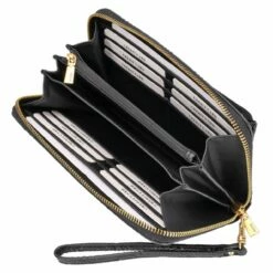 Guess Langbörse Damen Izzy Peony SLG Large Zip Around Black Logo -Aufbewahrungstasche Geschäft 0 04655d3a969bb9c 1280x1280