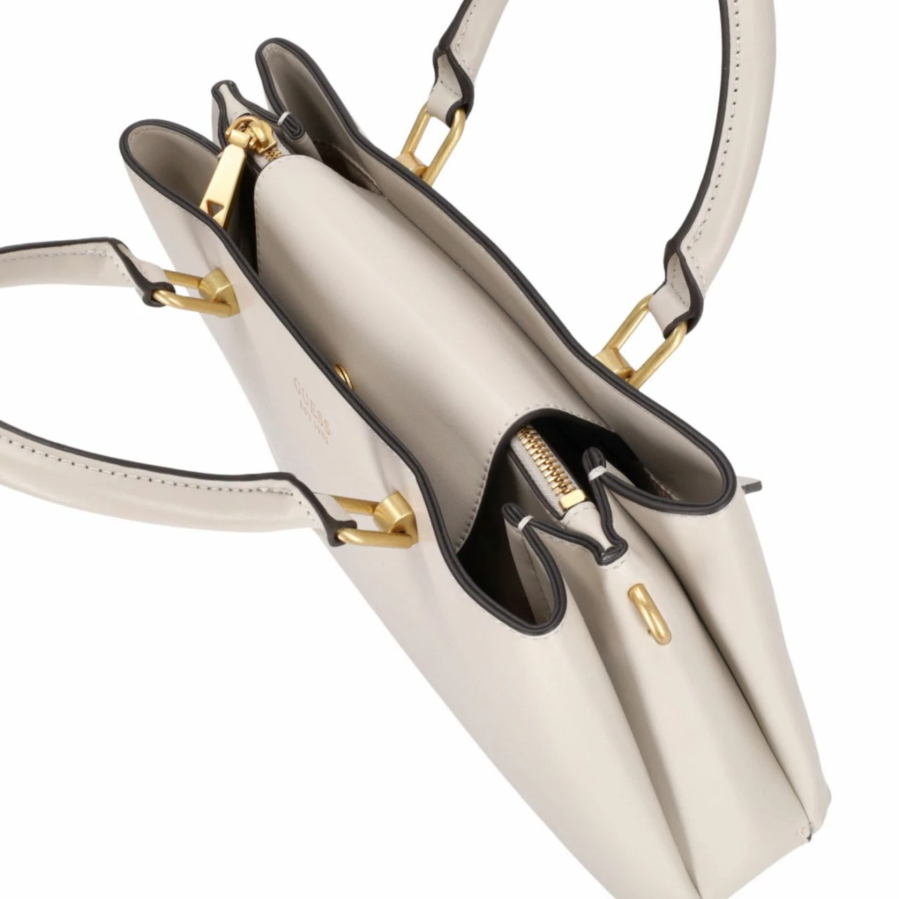 Guess Kurzgriff Tasche Masie Girlfriend Satchel Stone 6 Guess Kurzgriff Tasche Masie Girlfriend Satchel Stone – Bild 4