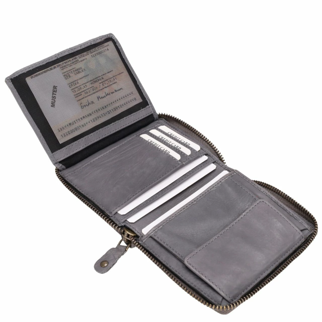 Harbour 2nd Hochkantbörse Damen Komet Dolphin Grey 6 Harbour 2nd Hochkantbörse Damen Komet Dolphin Grey – Bild 4