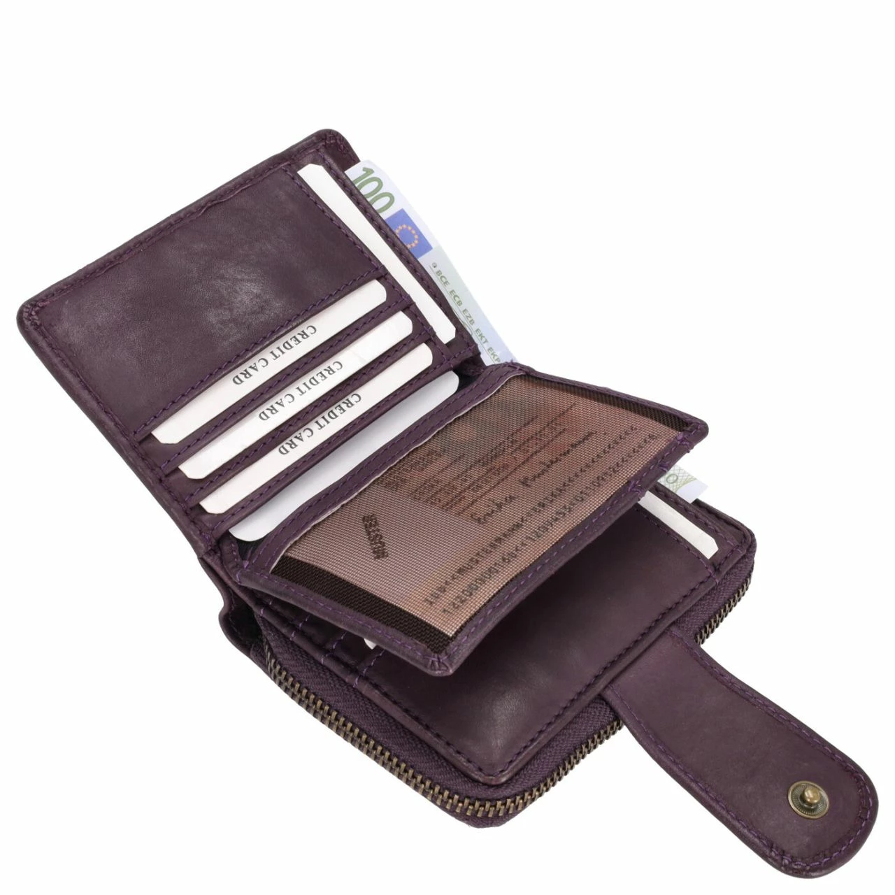 Harbour 2nd Hochkantbörse Damen Kleine Isidora Deep Purple 6 Harbour 2nd Hochkantbörse Damen Kleine Isidora Deep Purple – Bild 4