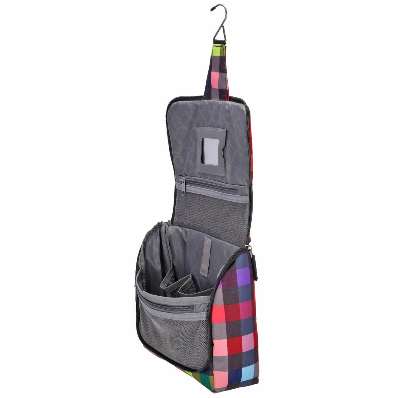 KENORADA Kulturbeutel SoftLITE Multicolorcheck 6 KENORADA Kulturbeutel SoftLITE Multicolorcheck – Bild 4