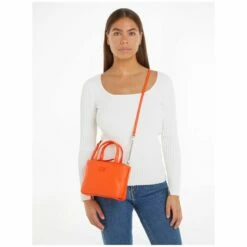 Calvin Klein Kurzgriff Tasche RE-Look Quilt Tote Mini Flame -Aufbewahrungstasche Geschäft 0 046578e78ded72f 1280x1280